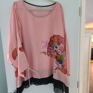 Citron 2x Silk Blouse/tunic